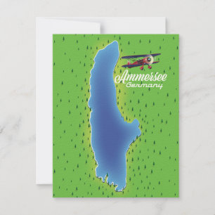 Mapa do lago de Ammersee Alemanha