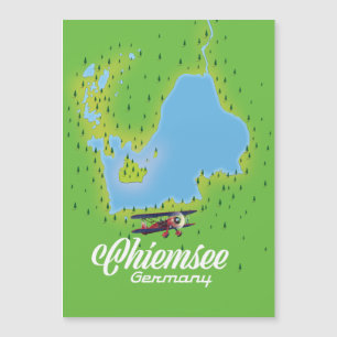 mapa do lago do chiemsee Alemanha