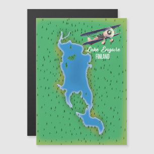 Mapa do Lago Engure Finlândia