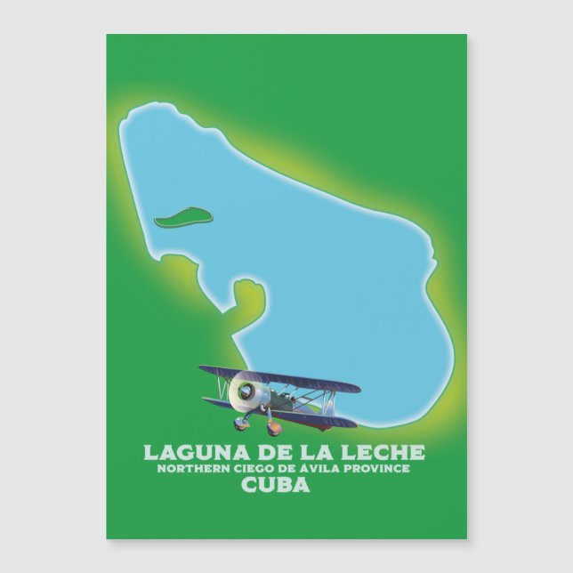 Mapa do lago Laguna de la Leche Cuba (Frente)