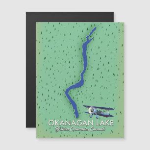 Mapa do Lago Okanagan British Columbia Canada