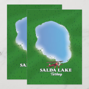 Mapa do Lago Salda Turquia