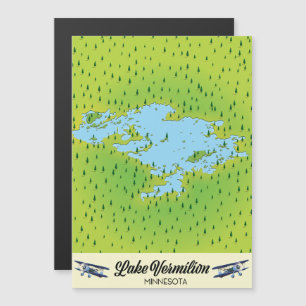 Mapa do Lago Vermilion Minnesota