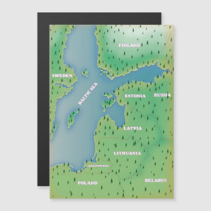 Mapa do Mar Báltico