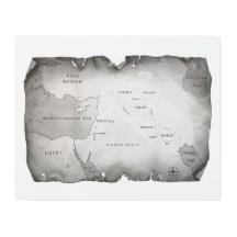 MAPA DO MESOPOTÂMIA 20" x16 "