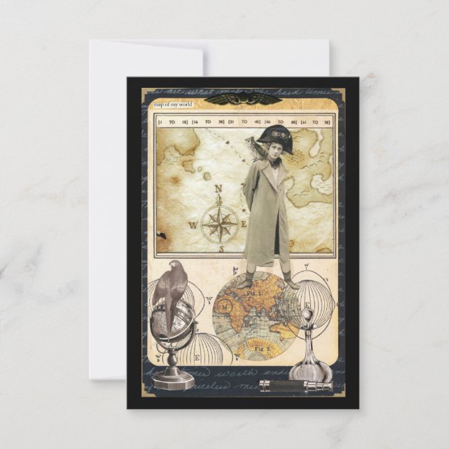 Mapa do Meu Cartão Postal Mundial (Frente)