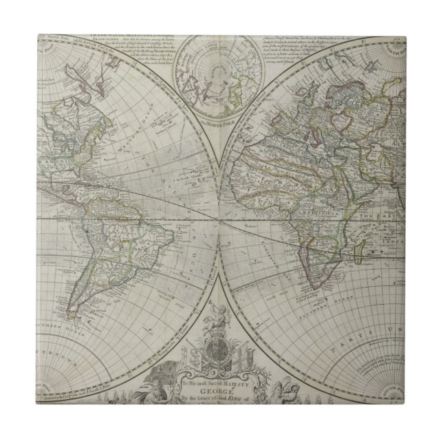 Mapa do mundo | 1736 (Frente)