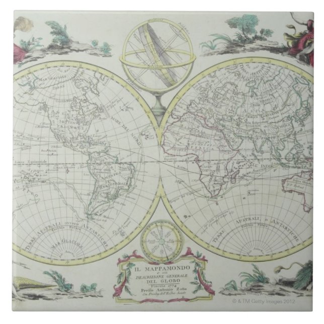 Mapa do mundo 18 (Frente)