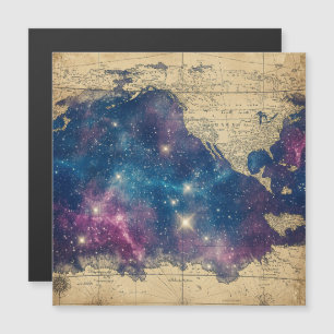 Mapa do Mundo Celestial de Roxo Vintage (6)
