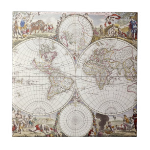 Mapa do mundo do atlas Maior