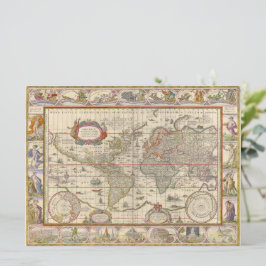 Mapa do Mundo Histórico Medieval (por Willem Blaeu
