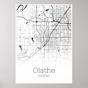 Mapa do Olathe - Kansas - Poster do Mapa da Cidade
