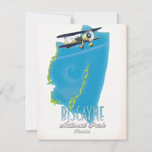 Mapa do Parque Nacional da Biscaia na Flórida