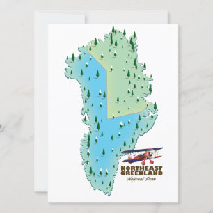 Mapa do Parque Nacional do Nordeste da Gronelândia