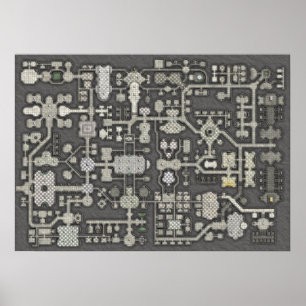 Mapa do poster do Dungeon