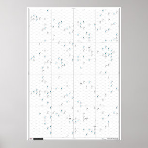 Mapa do poster do setor da tranquilidade para o