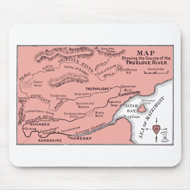 Mapa do rio Mousepad de Truelove (Frente)