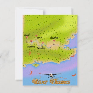 Mapa do Rio Thames London