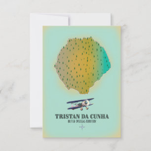 Mapa do Território Ultramarino Britânico Tristan d