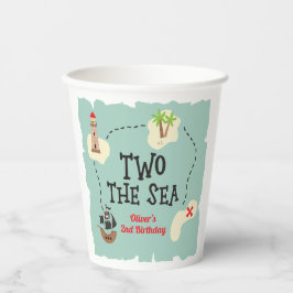 Mapa do tesouro pirata dois do segundo aniversário