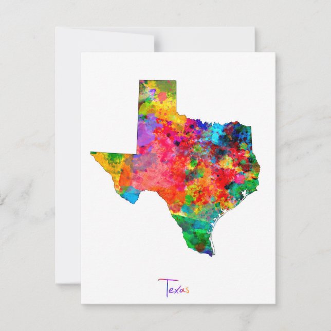 Mapa do Texas (Frente)