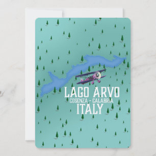 mapa do viagem de Italia do arvo do lago