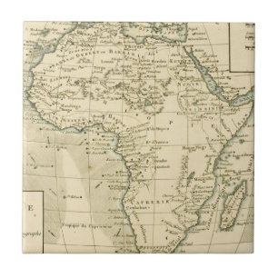 Mapa do vintage de África