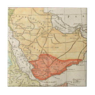 Mapa do vintage de Arábia Saudita (1780)