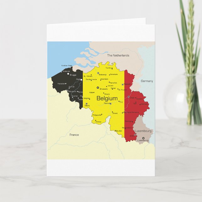 Mapa Dos Cartões Saudáveis Da Bélgica (Criador carregado)