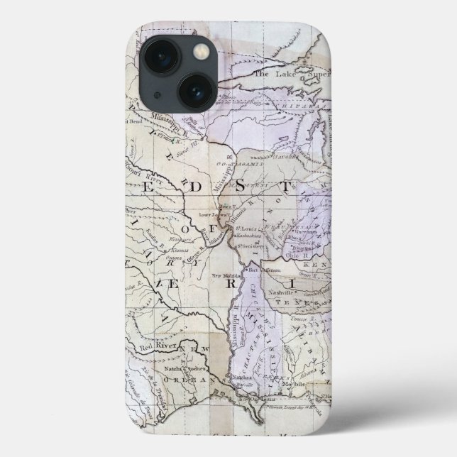MAPA dos ESTADOS UNIDOS, c1812 (Verso)