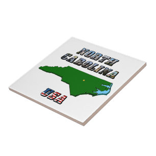 Mapa e Texto da Carolina do Norte