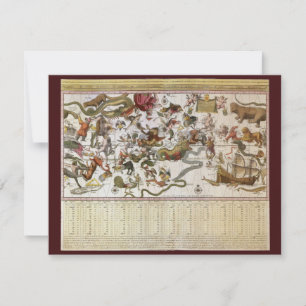 Mapa Estelar Vintage da Constelação por Backer e B