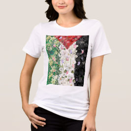 Mapa Floral da Palestina - Camiseta do Mapa Livre 