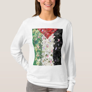 Mapa Floral da Palestina - Camiseta Grátis Mapa da