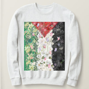 Mapa Floral da Palestina - Camiseta Gratuita Mapa