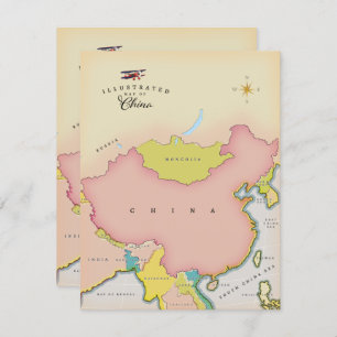 Mapa ilustrado da china