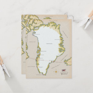Mapa ilustrado da Groenlândia