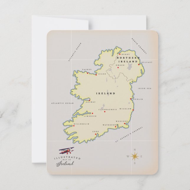Mapa Ilustrado da Irlanda (Verso)