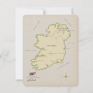 Mapa Ilustrado da Irlanda