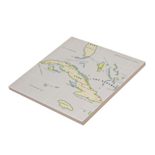 Mapa ilustrado de Cuba