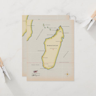 Mapa ilustrado de Madagáscar