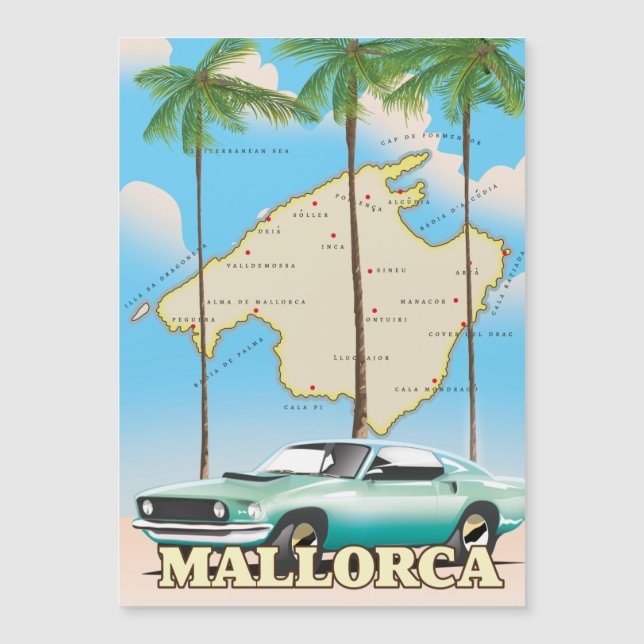 Mapa ilustrado de Maiorca (Frente)