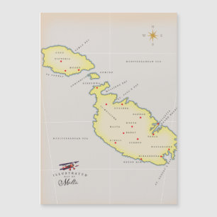 Mapa ilustrado de Malta