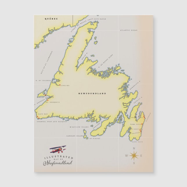 Mapa ilustrado de Terra Nova. (Frente)