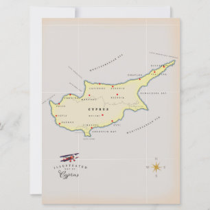 Mapa ilustrado do Qatar