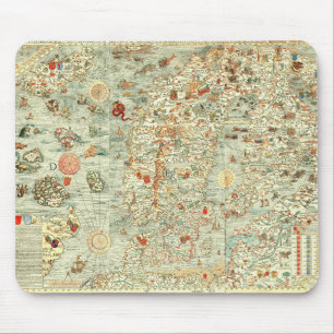 Mapa medieval Mousepad