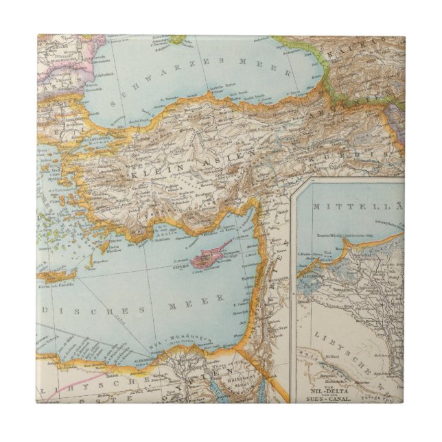 Mapa mediterrâneo oriental (Frente)