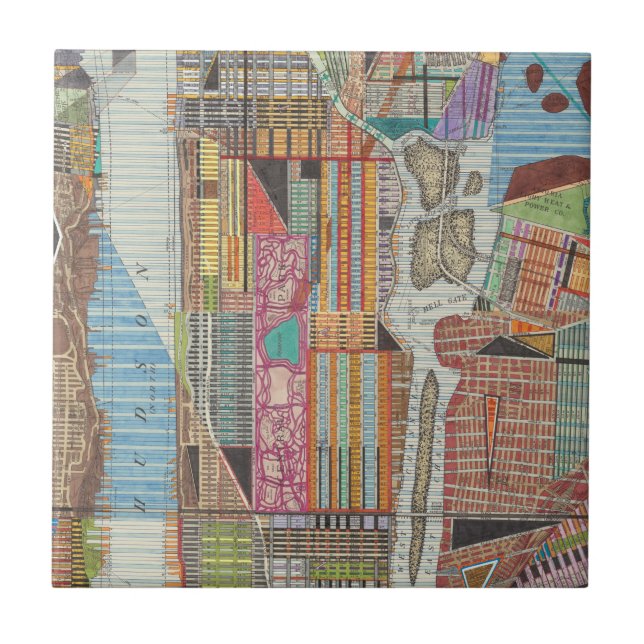 Mapa moderno de Nova Iorque III (Frente)