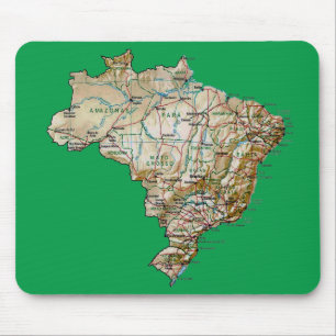 Mapa Mousepad de Brasil