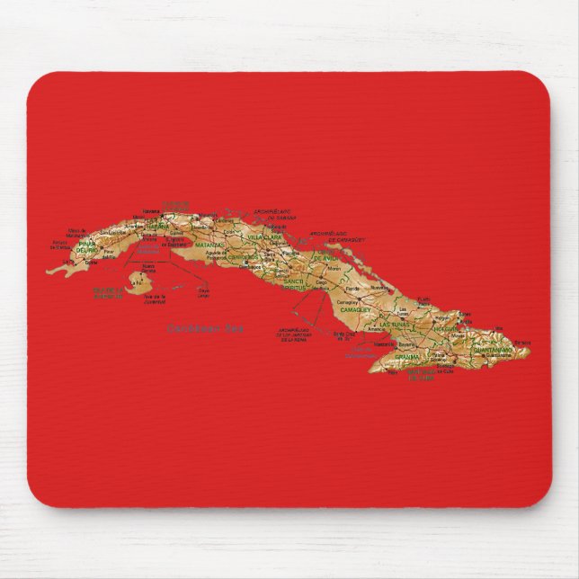Mapa Mousepad de Cuba (Frente)